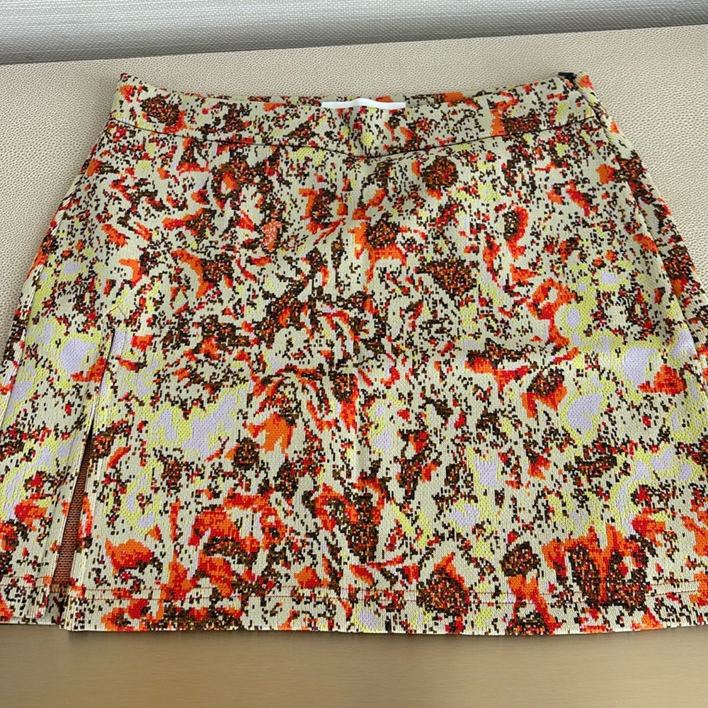 Ambush multi colored jacquard mini skirt